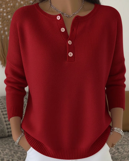 Lena - Basic Vest met Lange Mouwen