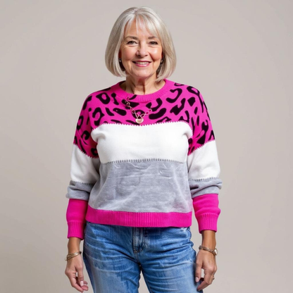 Pascalina - Comfortabele Trui met Luipaardprint