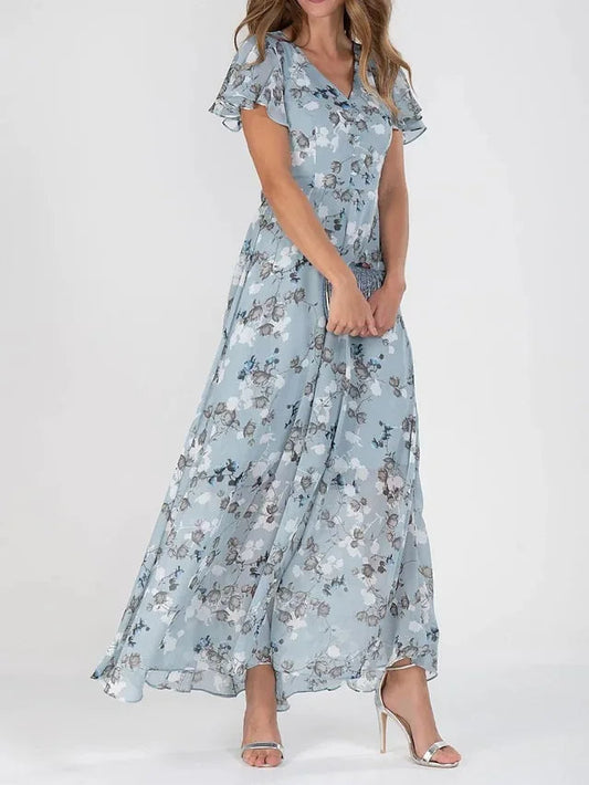 Robine - Robe Maxi Fleurie Élégante