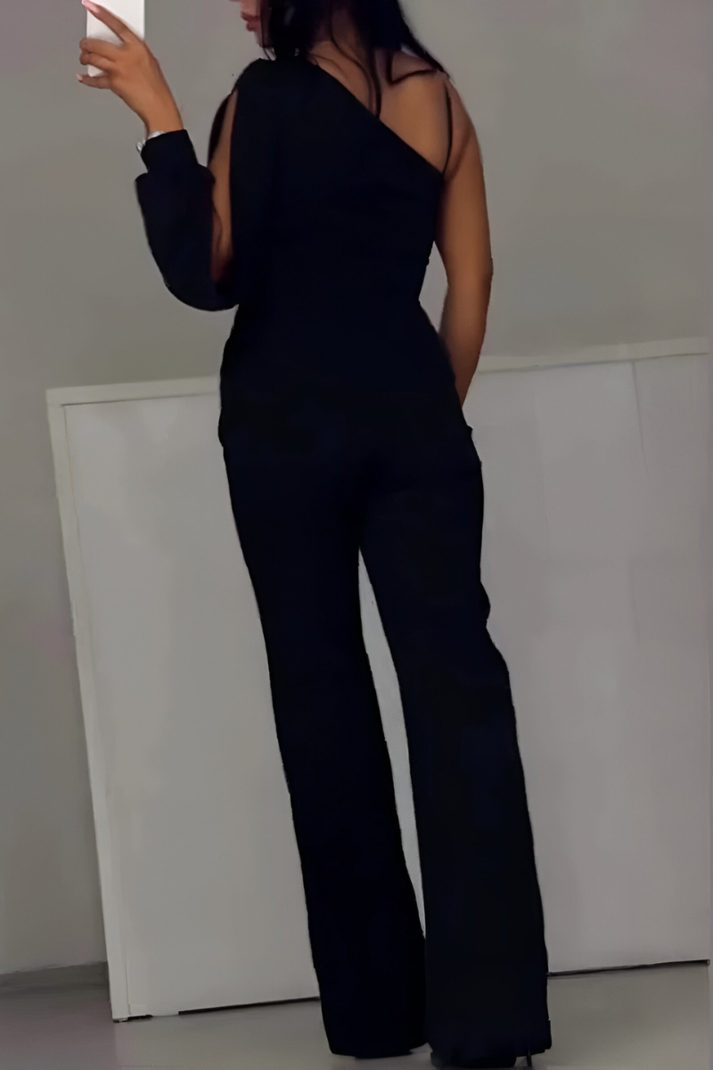 Léonie™ | Elegante Jumpsuit met Wijde Pijpen