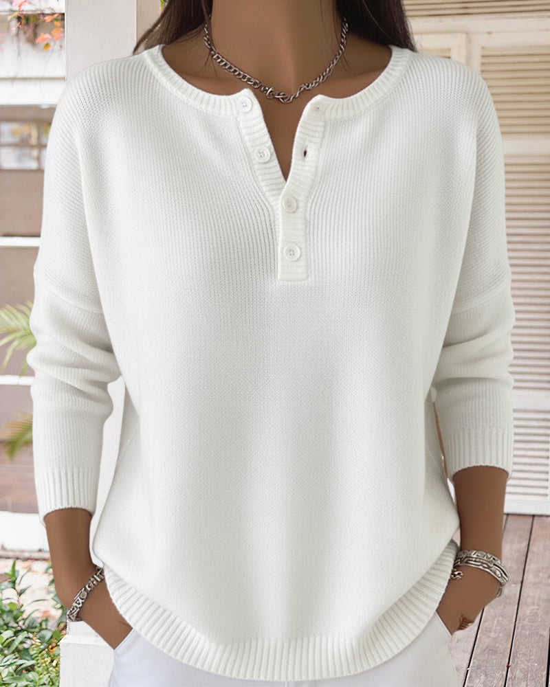 Lena - Basic Vest met Lange Mouwen