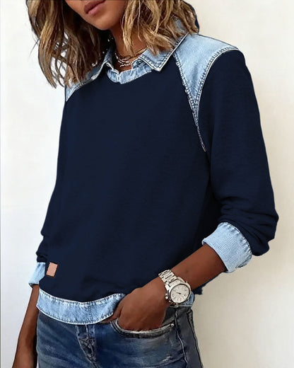 Lina - Moderne Geborduurde Blouse