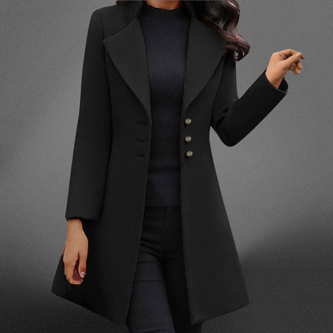 Charlotte™ | Manteau en laine italien luxueux à manches longues