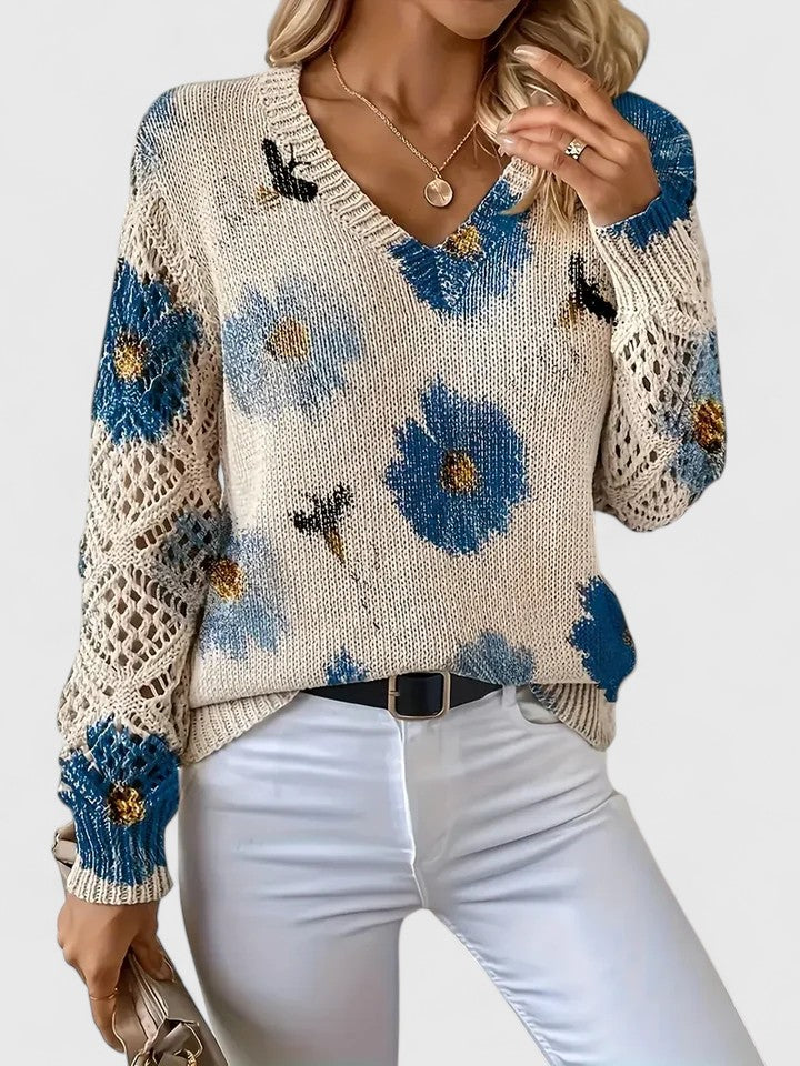 Aurélie - Licht Bloemig Vest