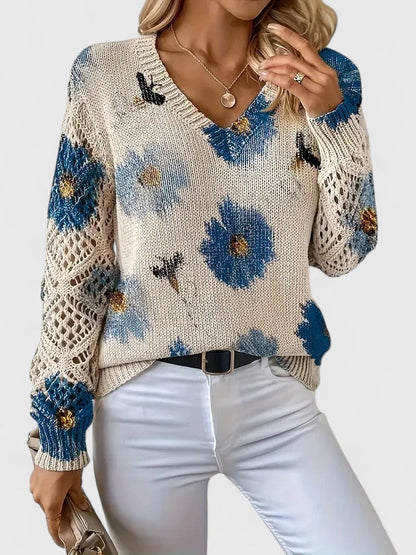 Aurélie - Licht Bloemig Vest