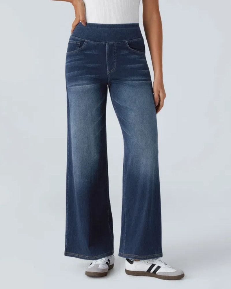 Ainsley - Comfortabele Jeans Met Wijde Pijpen