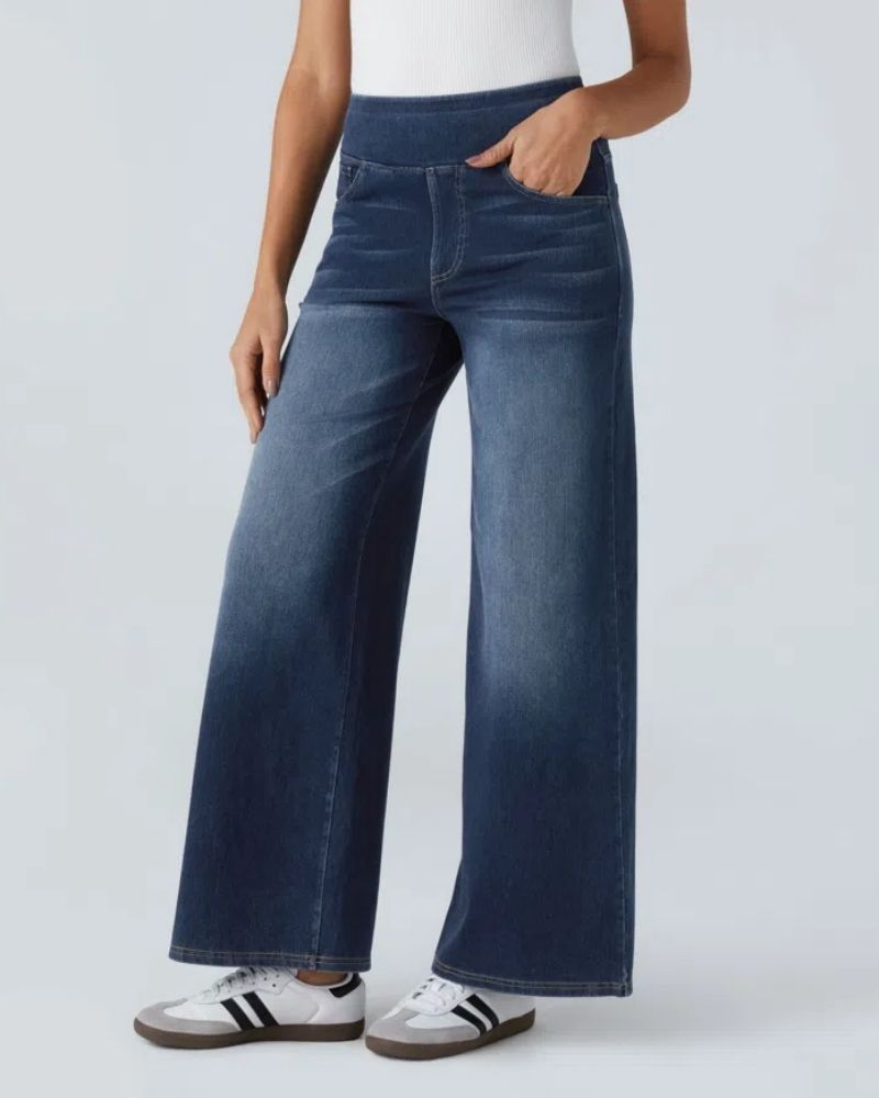 Ainsley - Comfortabele Jeans Met Wijde Pijpen