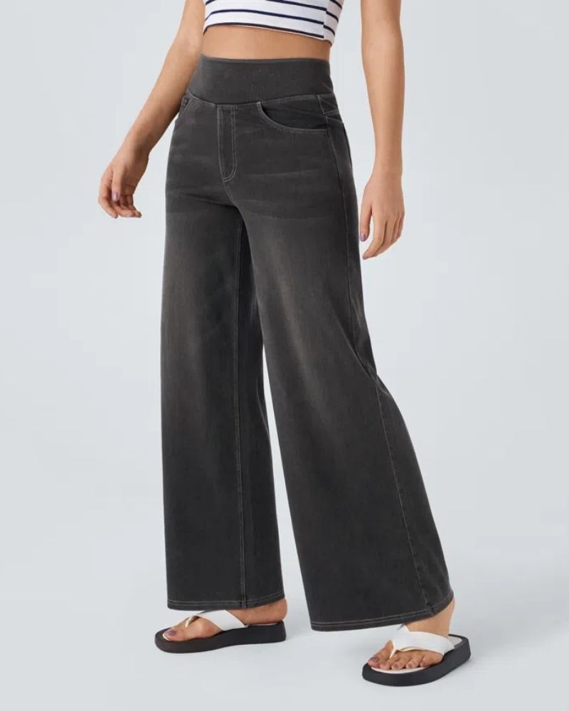 Ainsley - Comfortabele Jeans Met Wijde Pijpen