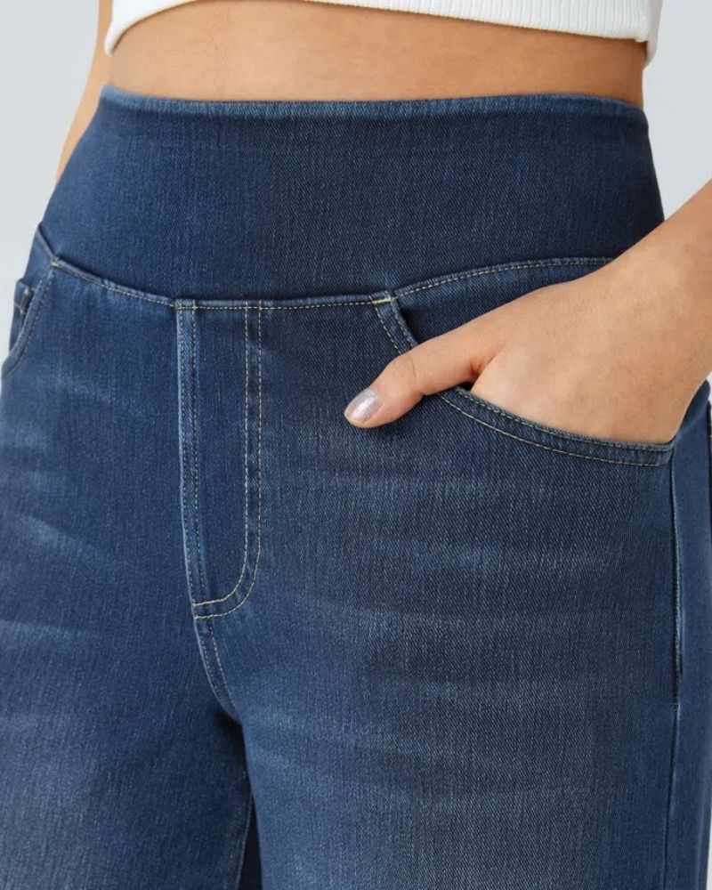 Ainsley - Comfortabele Jeans Met Wijde Pijpen