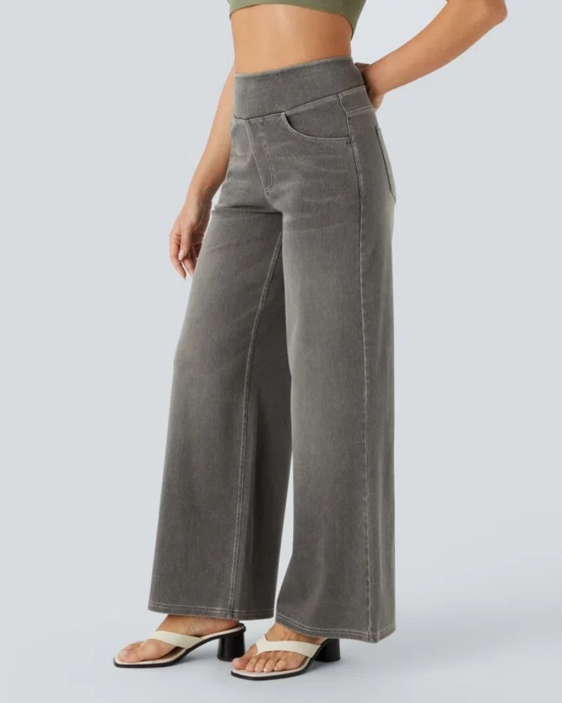 Ainsley - Comfortabele Jeans Met Wijde Pijpen
