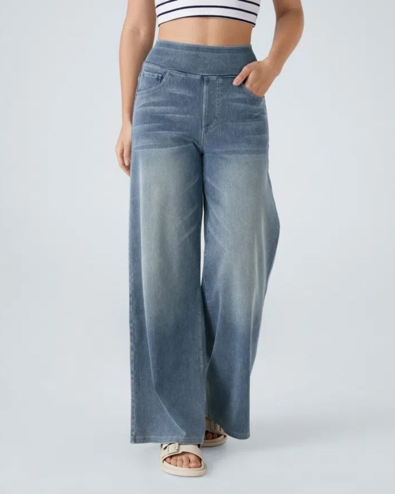 Ainsley - Comfortabele Jeans Met Wijde Pijpen