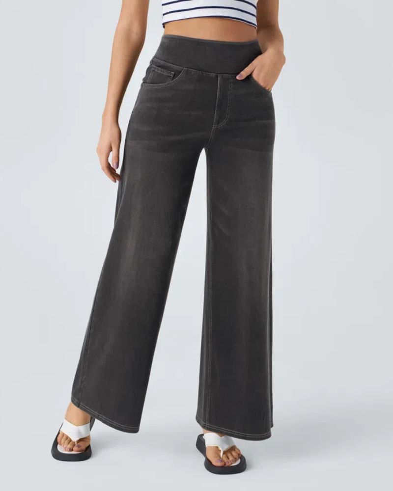 Ainsley - Comfortabele Jeans Met Wijde Pijpen