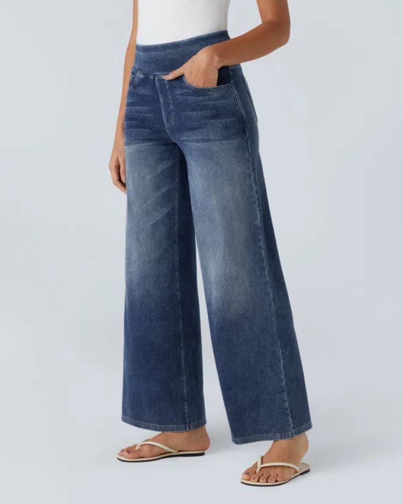 Ainsley - Comfortabele Jeans Met Wijde Pijpen