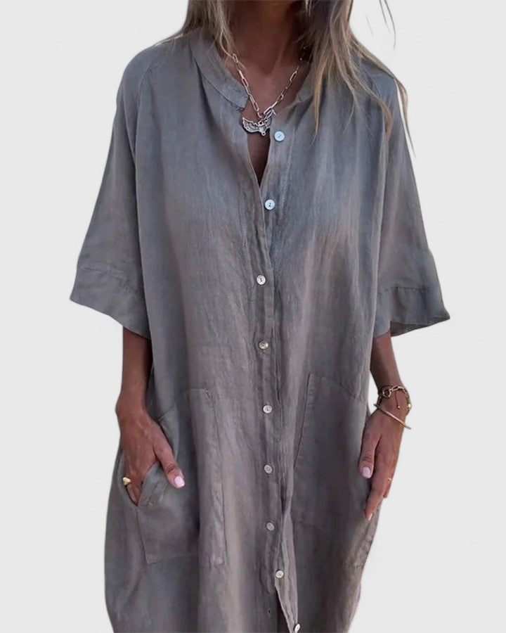 Marella - Robe En Lin Élégante