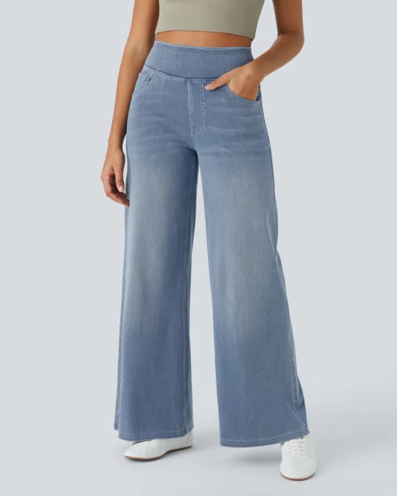 Ainsley - Comfortabele Jeans Met Wijde Pijpen