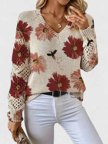 Aurélie - Licht Bloemig Vest