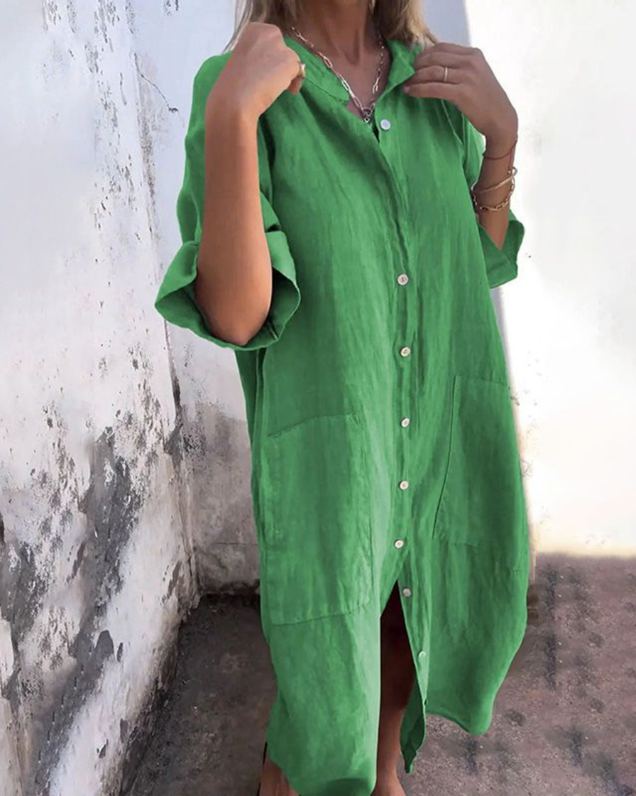 Melany - Boho Chique Overhemdjurk