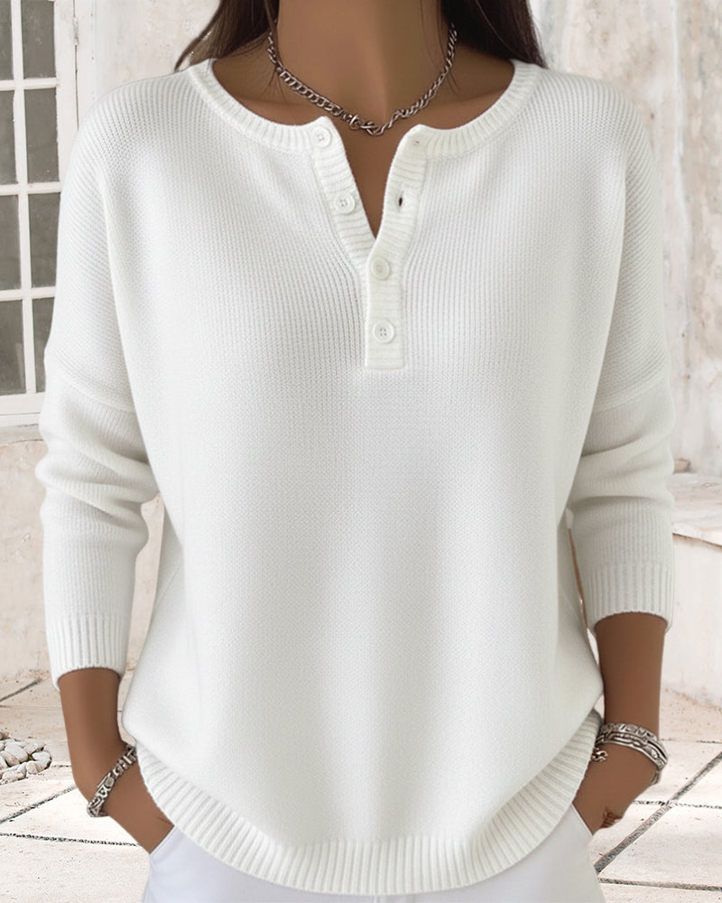 Lena - Basic Vest met Lange Mouwen