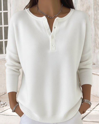 Lena - Basic Vest met Lange Mouwen