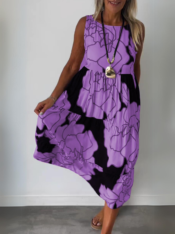 Camille - Mouwloze Elegante Jurk
