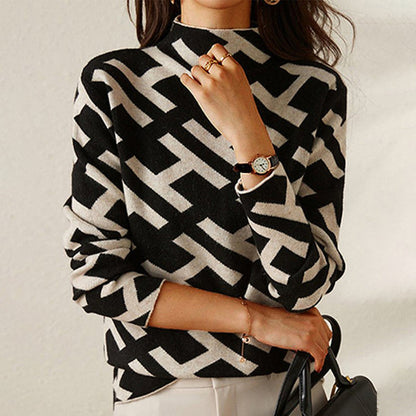 Jessy - Pull Roulé Luxe Élégant