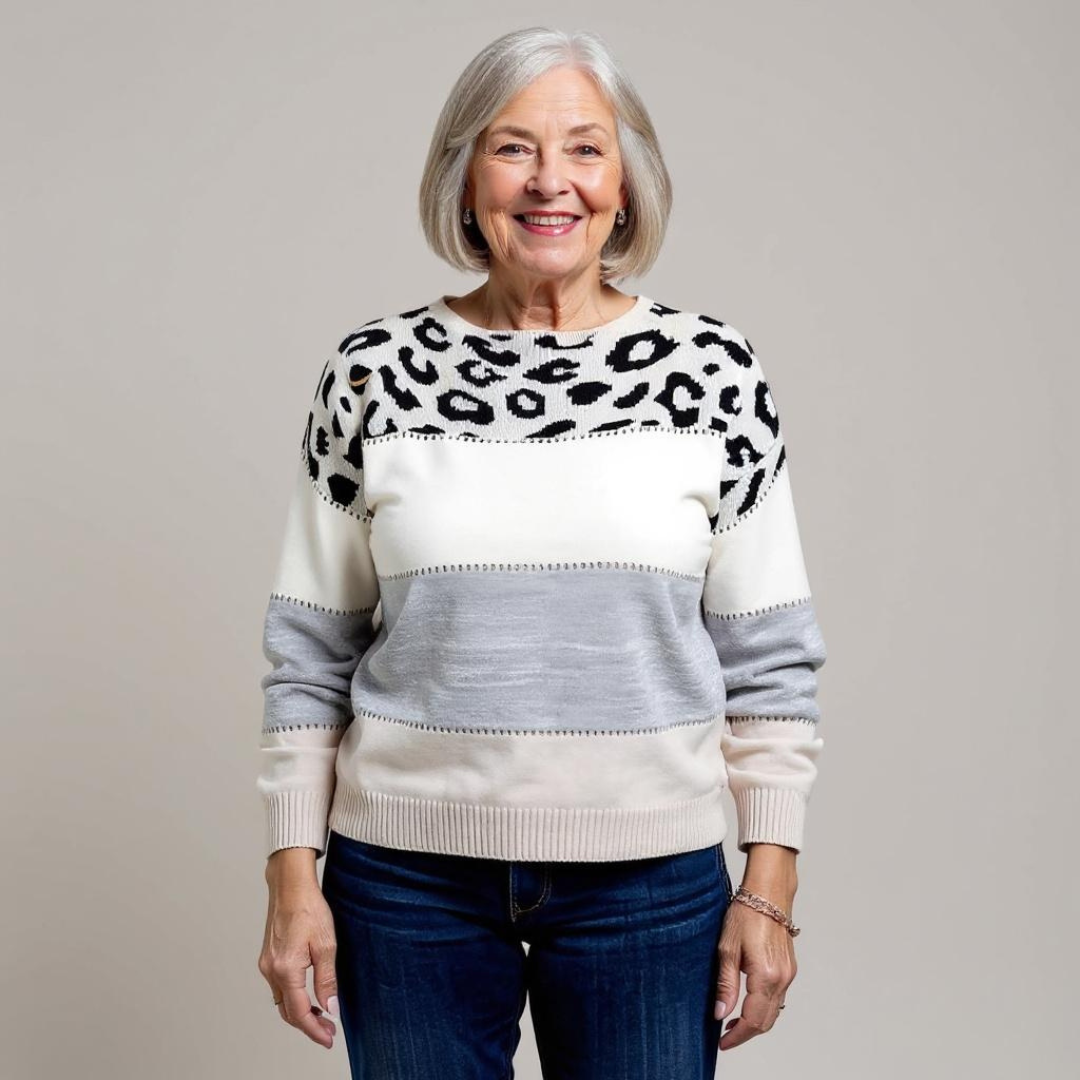 Pascalina - Comfortabele Trui met Luipaardprint