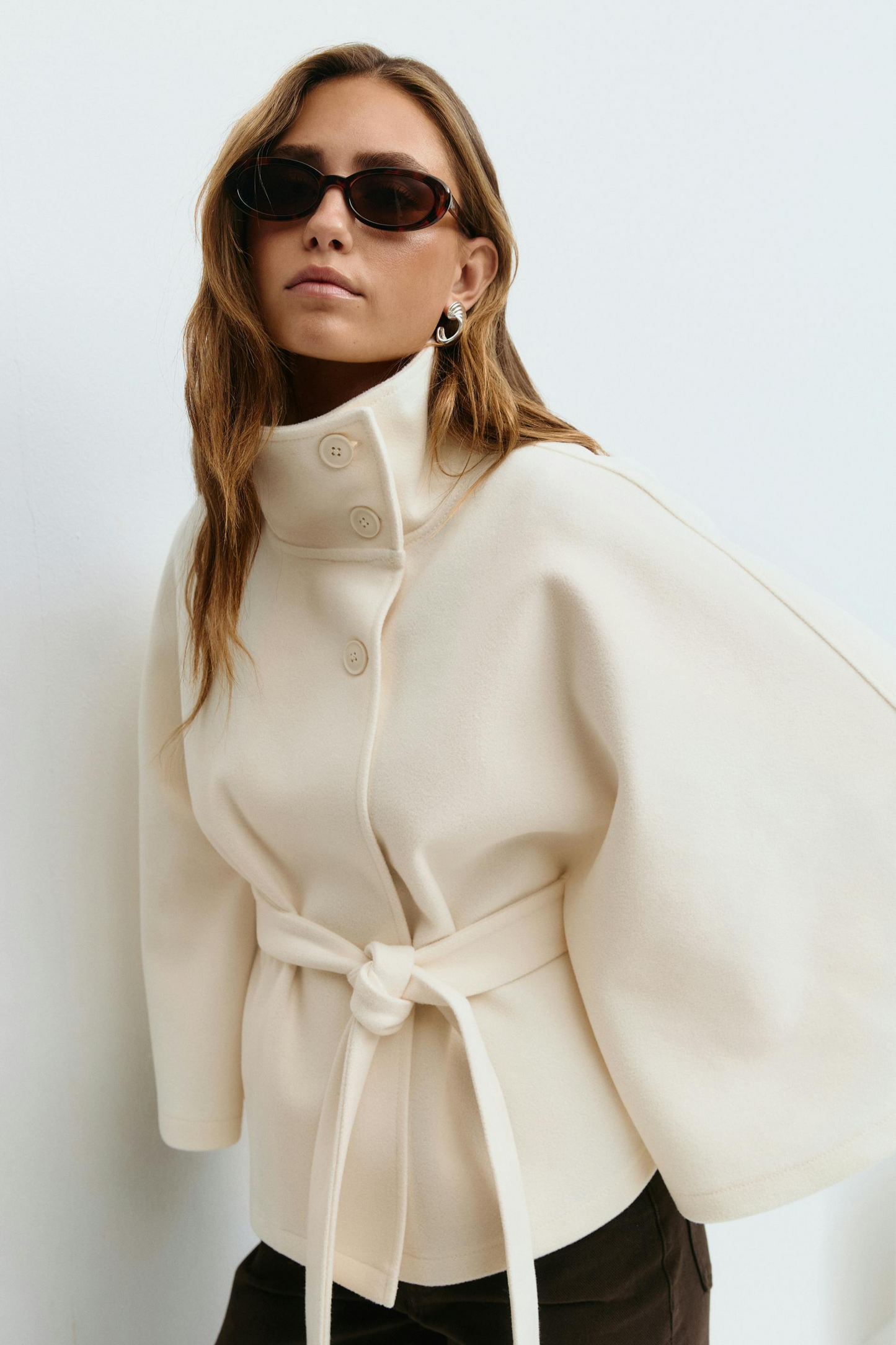 Alizée | Cape met ceintuur
