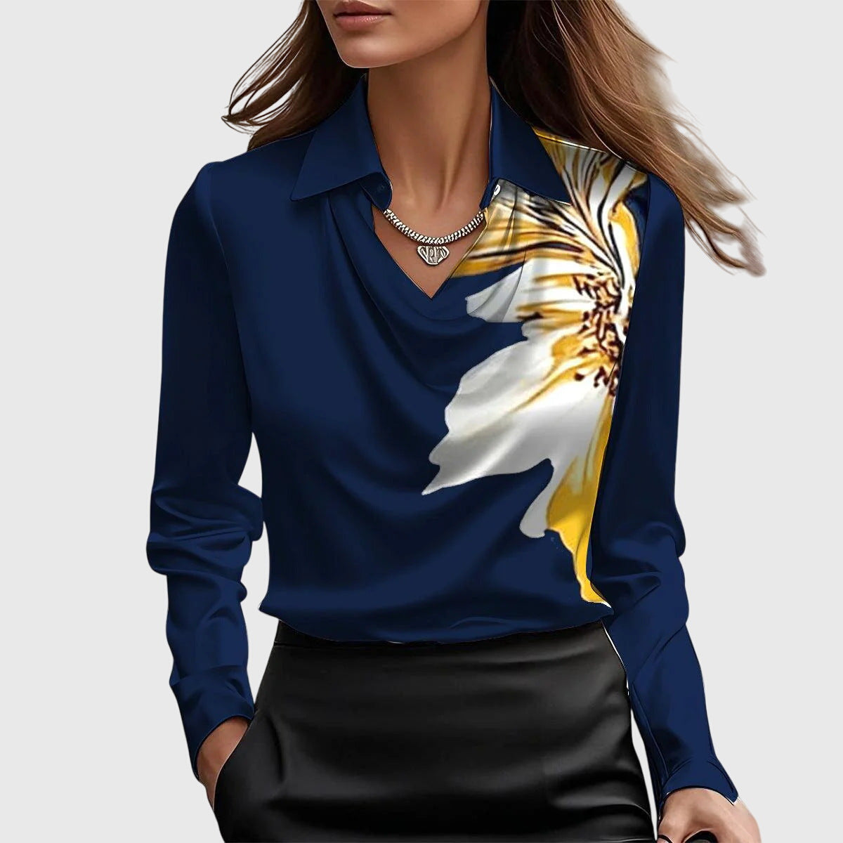 Brooklyn - Blouse Satinée Élégante