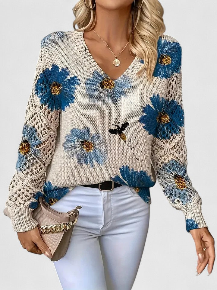 Aurélie - Licht Bloemig Vest