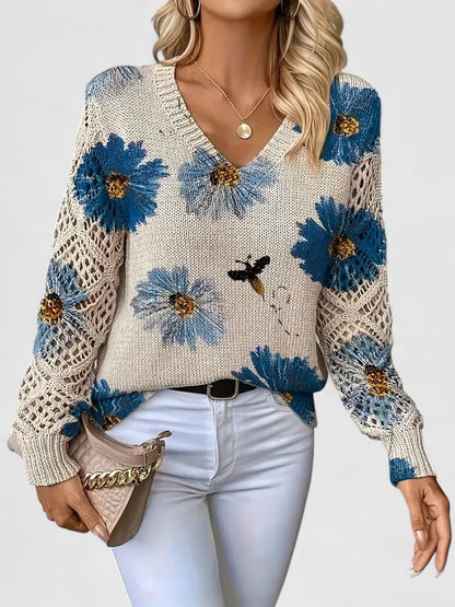 Aurélie - Licht Bloemig Vest