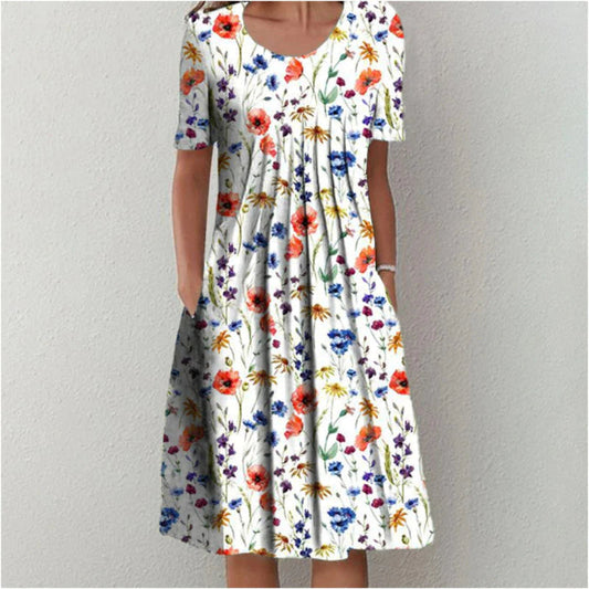 Celeste - Elegante Luchtige Midirok