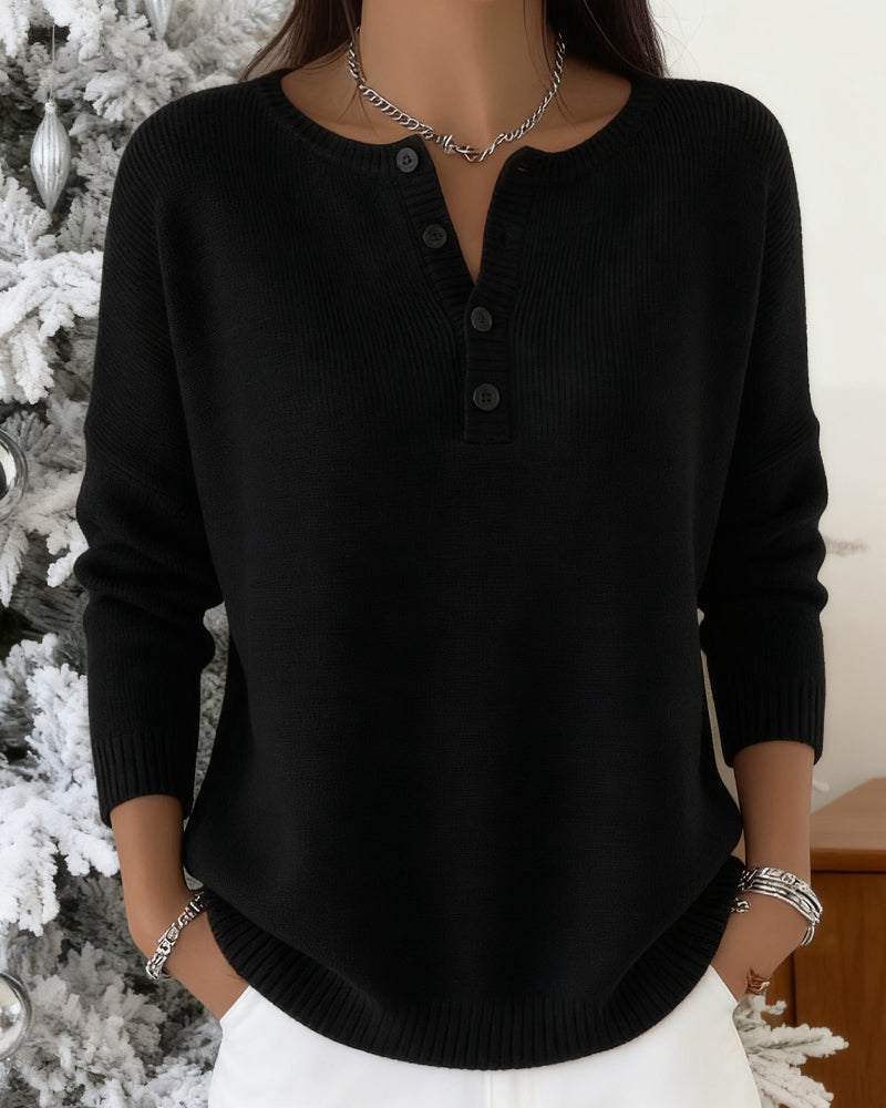 Lena - Basic Vest met Lange Mouwen