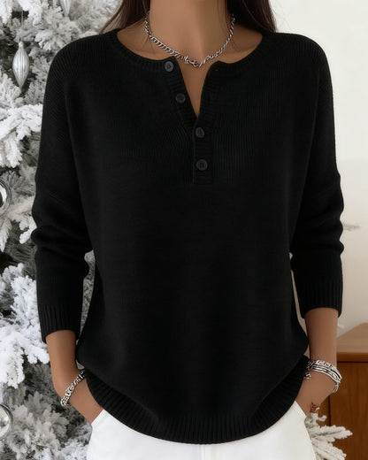 Lena - Basic Vest met Lange Mouwen