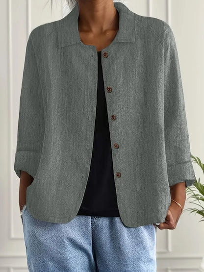 Jade | Klassiek katoenen overshirt
