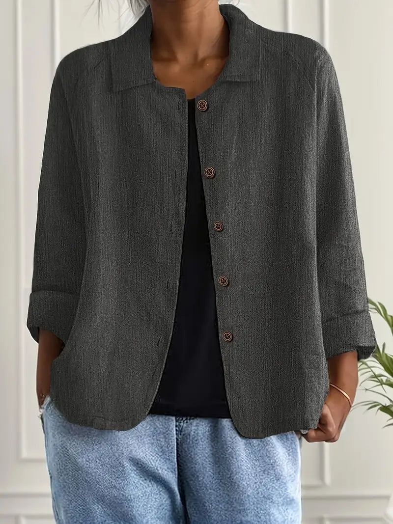 Jade | Klassiek katoenen overshirt