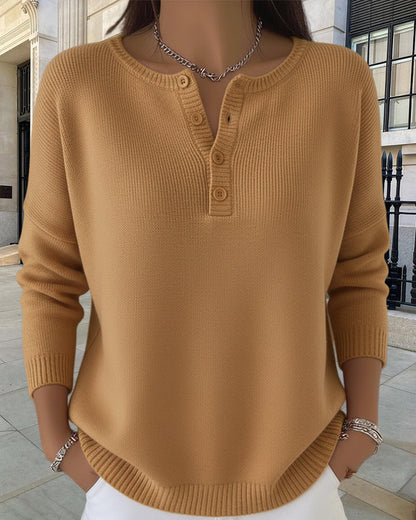 Lena - Basic Vest met Lange Mouwen