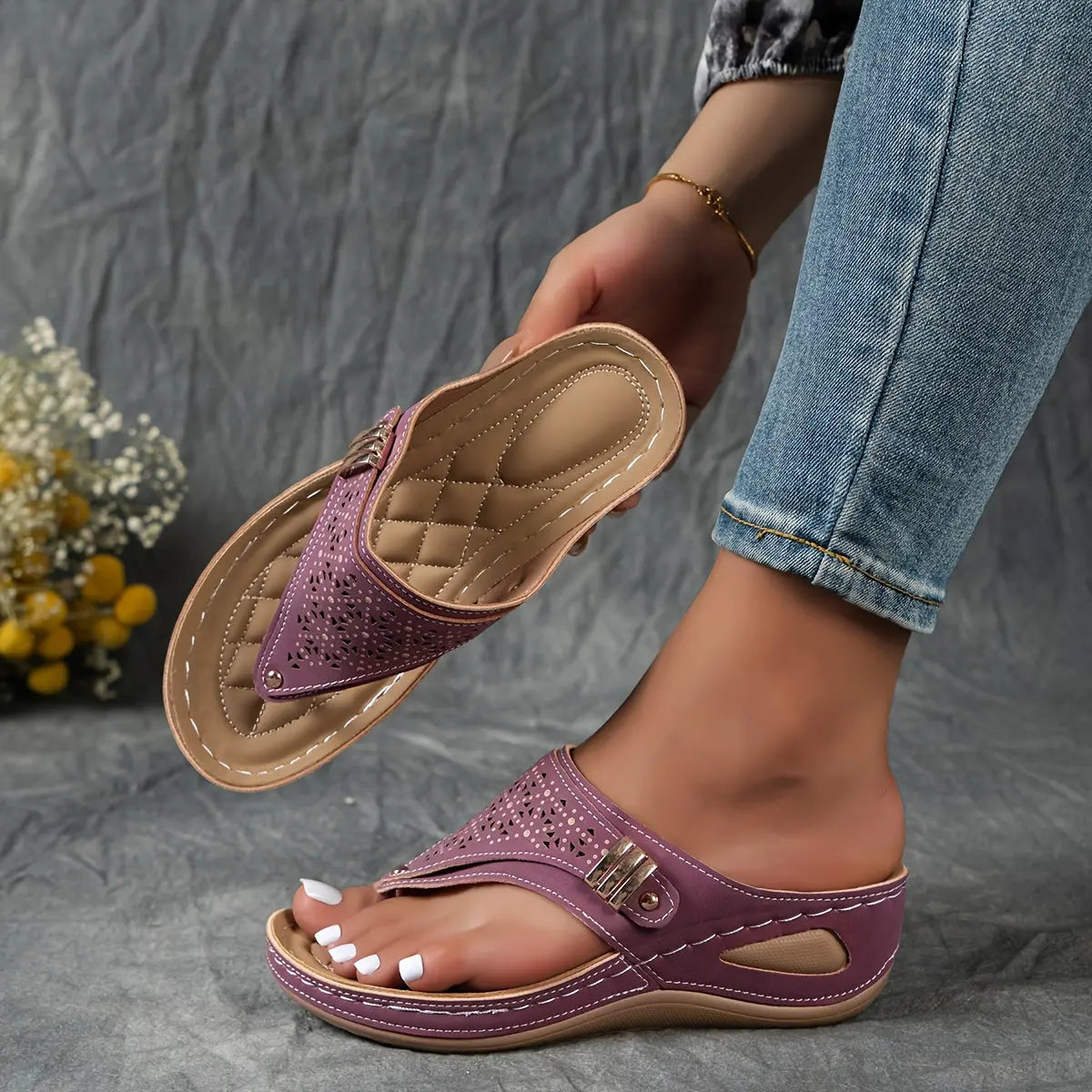 Élodie™ - Dames open teen sleehak sandalen