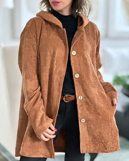 Cordia - Elegante Corduroy Jas