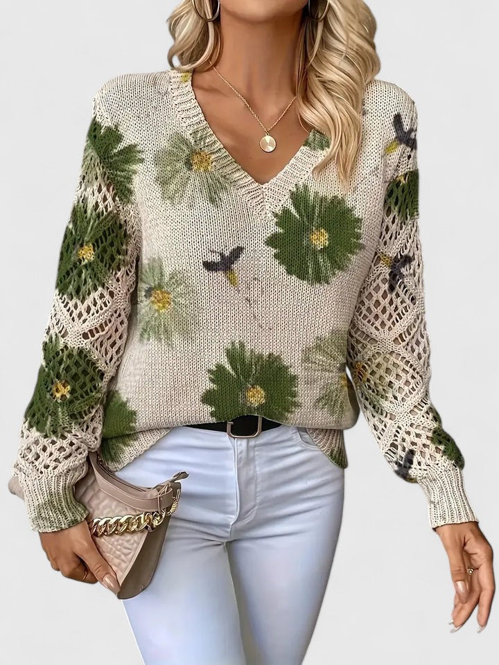 Aurélie - Licht Bloemig Vest