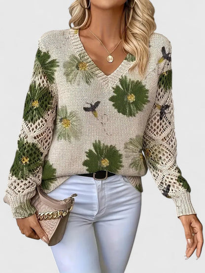 Aurélie - Licht Bloemig Vest