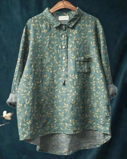 Jenny | Elegante blouse met bloemenprint en knopen