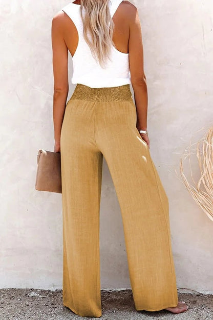 Livia™ | High-Waisted Linen Trousers
