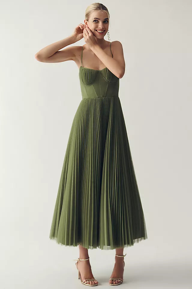 Claire - Elegante Geplooide Jurk