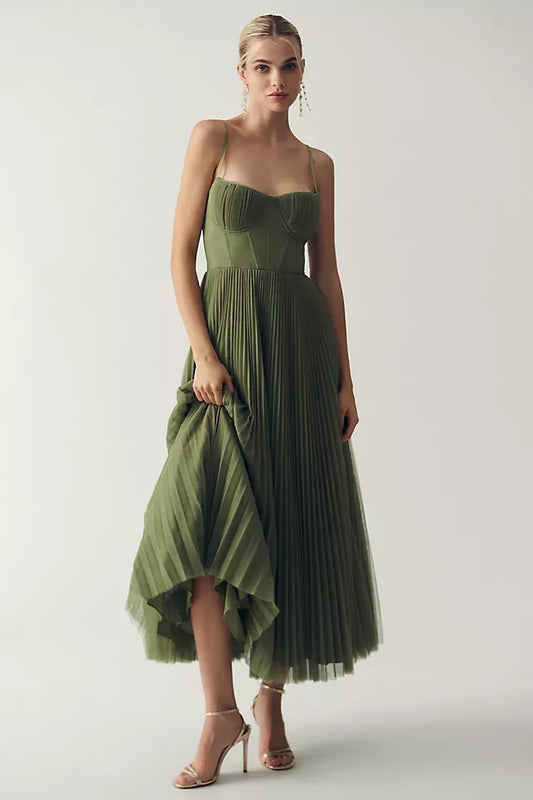 Claire - Elegante Geplooide Jurk