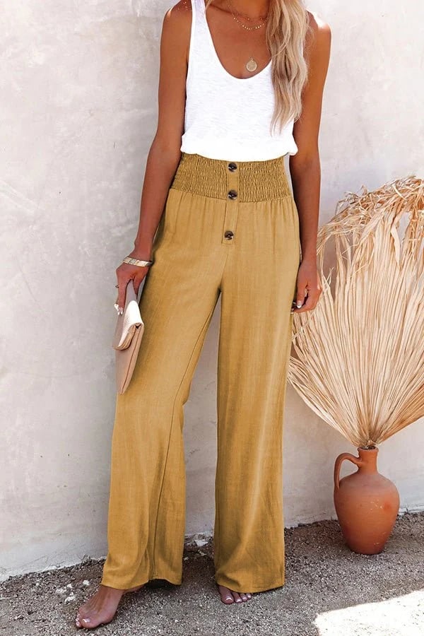 Livia™ | High-Waisted Linen Trousers