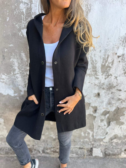 Adriana - Casual vest met capuchon