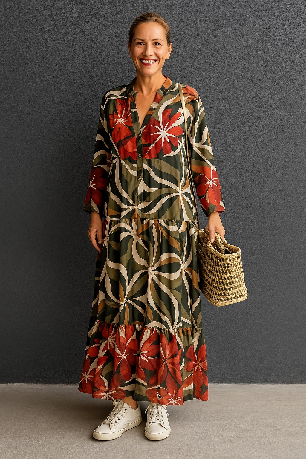 Coralie - Elegante Ruime Jurk