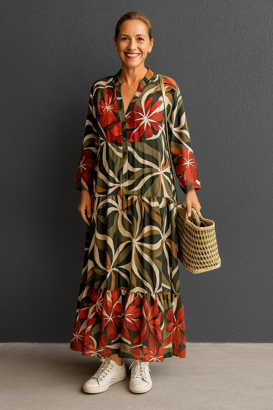 Coralie - Elegante Ruime Jurk