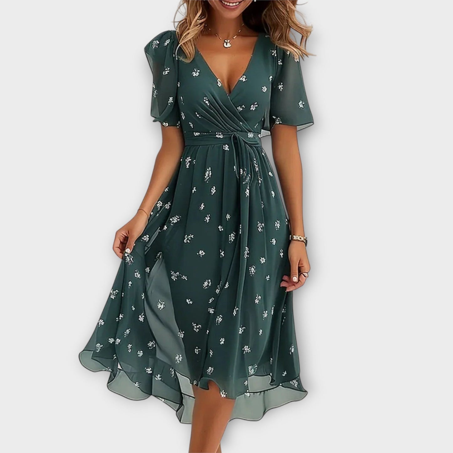 Floria | Robe Élégante Flatteuse