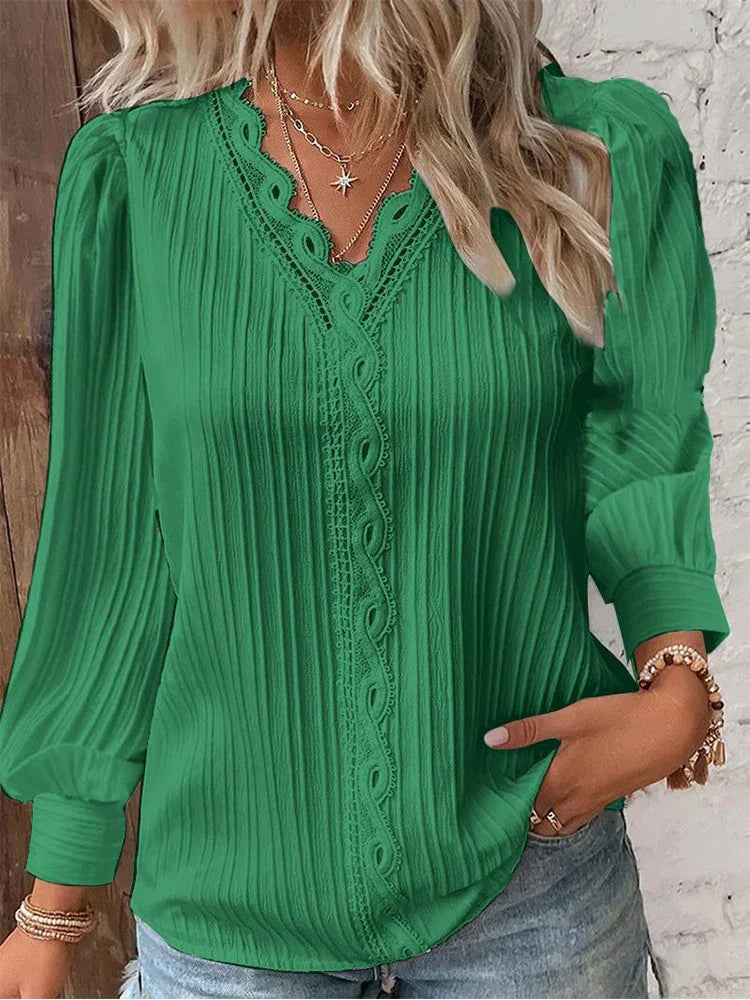 Lilly - Elegante Geplooide Blouse